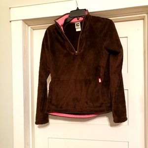 The north face soft furry pullover